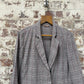 1970s Checkered Blazer Style Womens Jacket