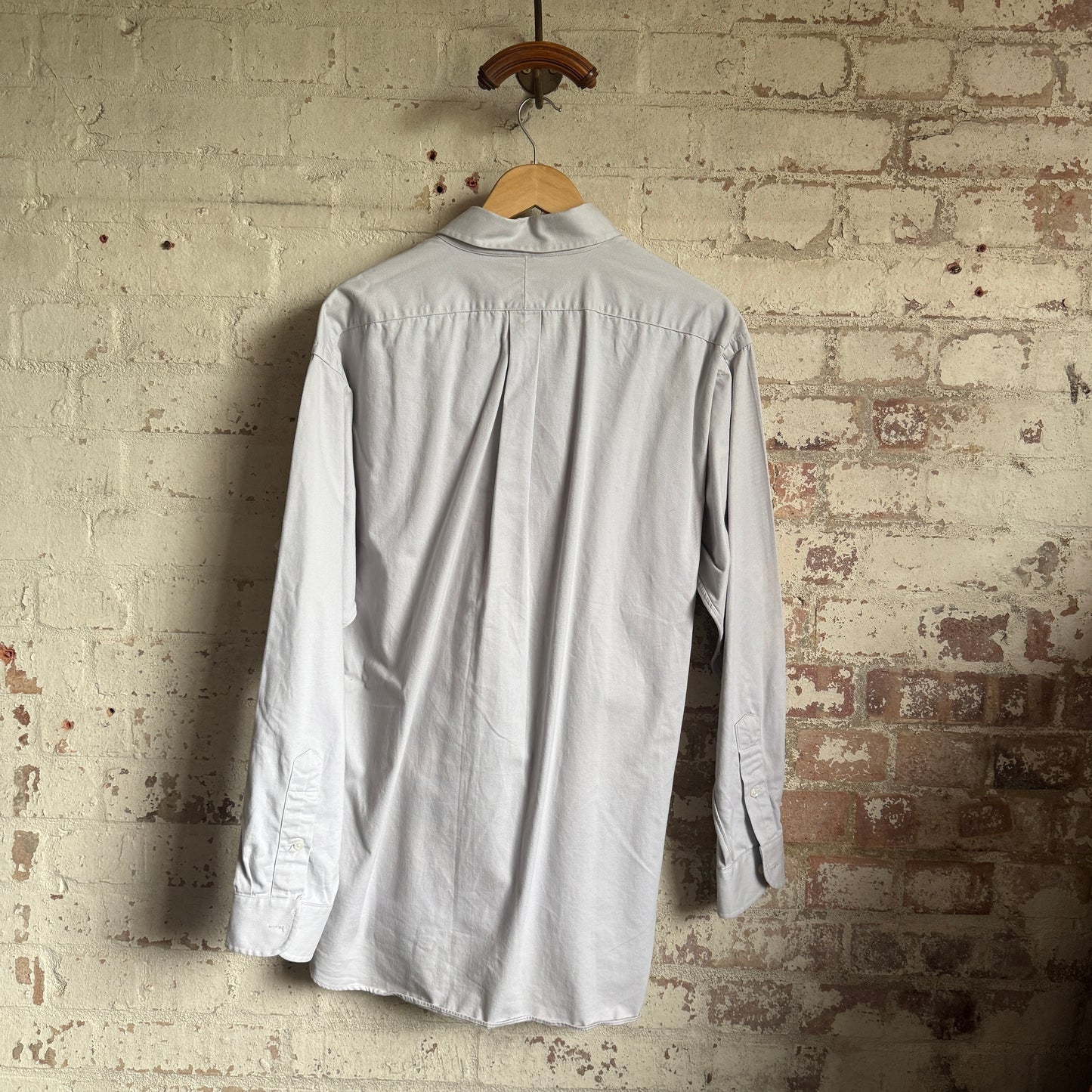 1990s Grey Ralph Lauren Blaire Button Shirt