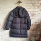 2000s Black Nike Long Puffer Jacket Coat