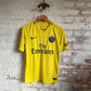 Vintage Yellow Nike PSG Football Away Kit Shirt