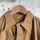 1940s Brown British Point Collar Work Shirt Jacket