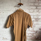 1940s Brown British Point Collar Work Shirt Jacket