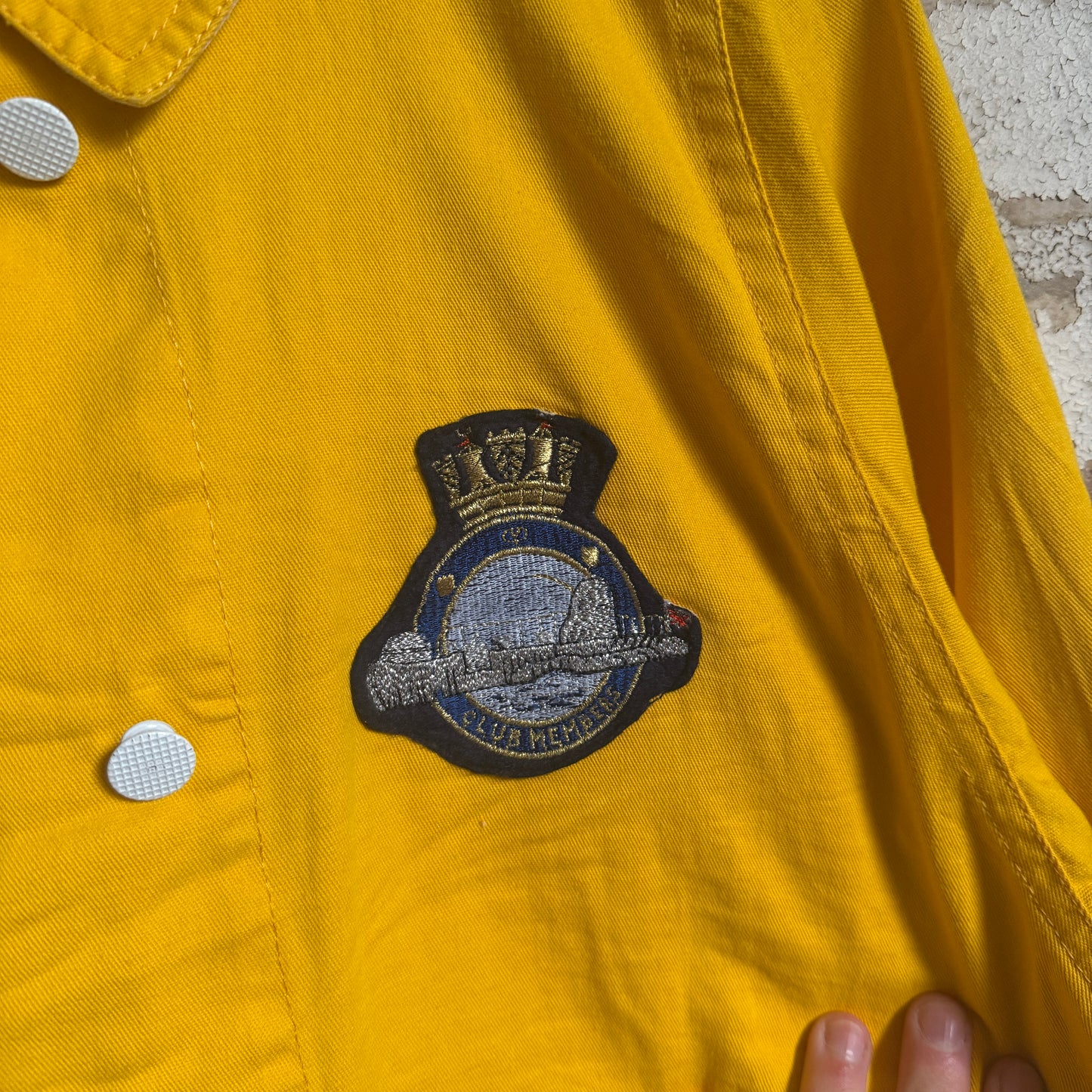 1980s Yellow Cotton Valentino Coach Jacket