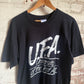 1990s Black 'UFA ' Graphic T-Shirt