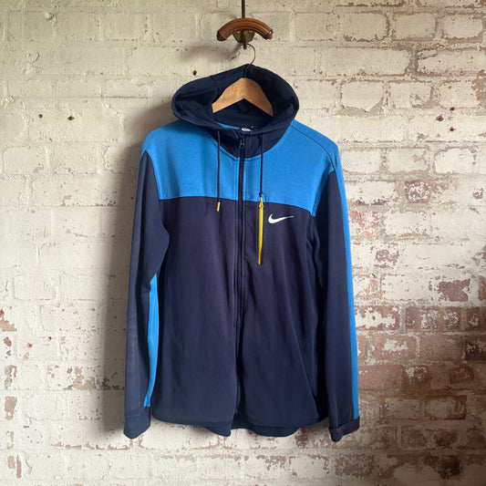 Navy and Blue Nike Zip Up Hoodie