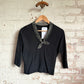 1950s Black Sequin Knitted Top