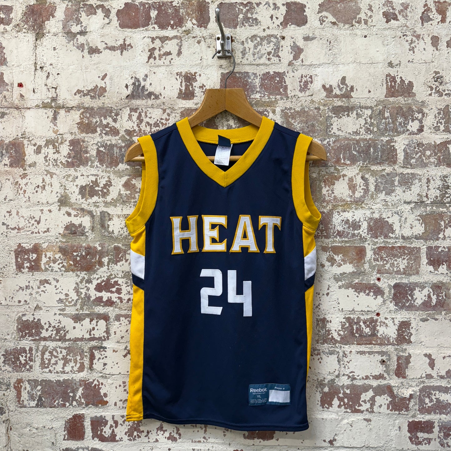 Navy Reebok Miami Heat NBA Basketball Vest Jersey