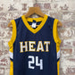 Navy Reebok Miami Heat NBA Basketball Vest Jersey
