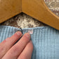 1970s 1980s Baby Blue Knitted T-Shirt Top