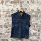 1980s Denim Levi's Modified Punk Gilet Jacket