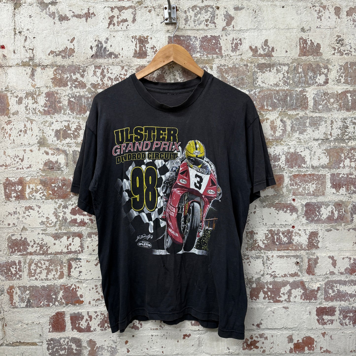 1990s Black Grand Prix Graphic T-Shirt