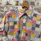 1970s Patterned Button Up Dagger Shirt