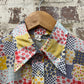 1970s Patterned Button Up Dagger Shirt