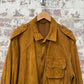 1970s Brown Suede Leather Safari Leather Jacket