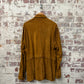 1970s Brown Suede Leather Safari Leather Jacket