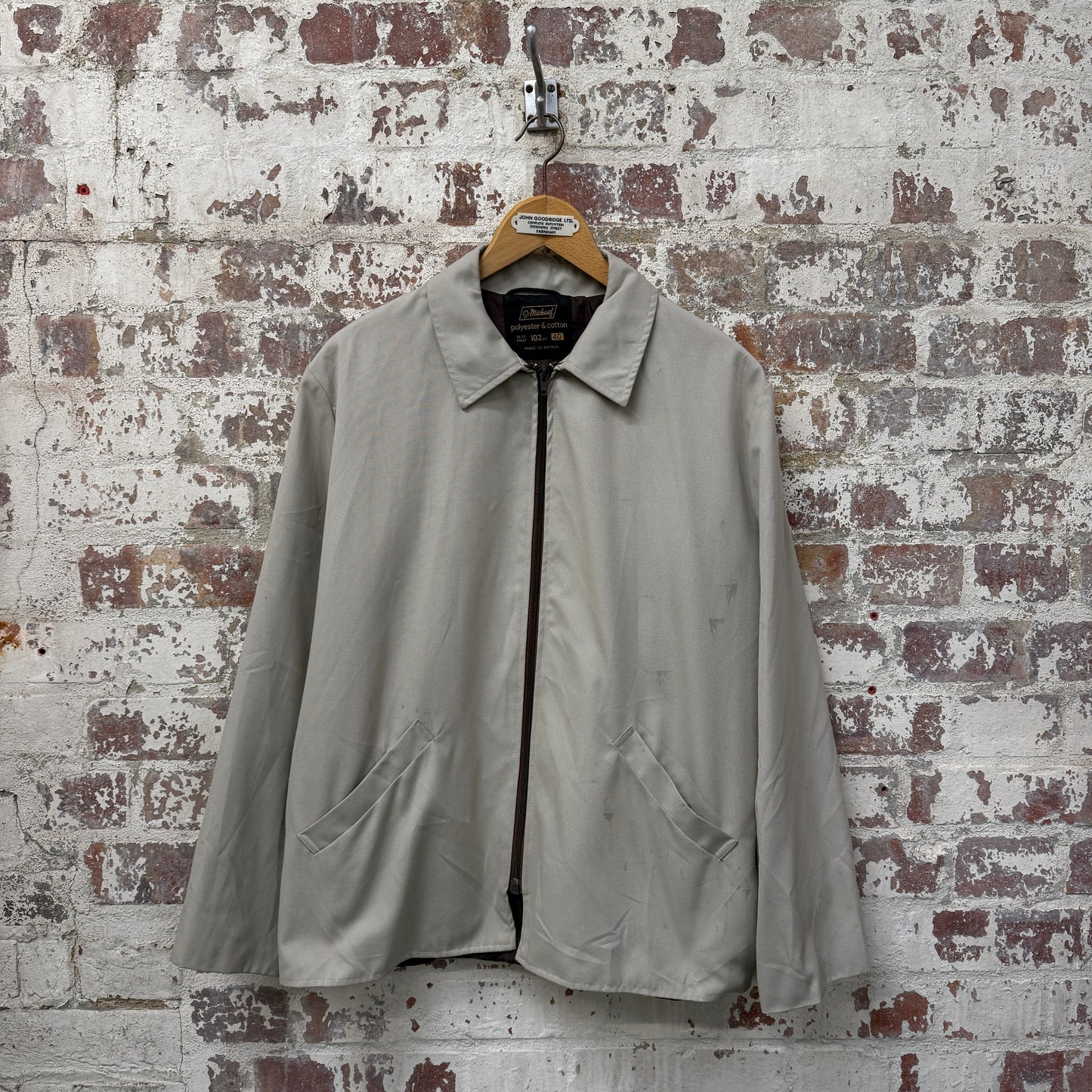 1980s Beige St Michaels Harrington Jacket