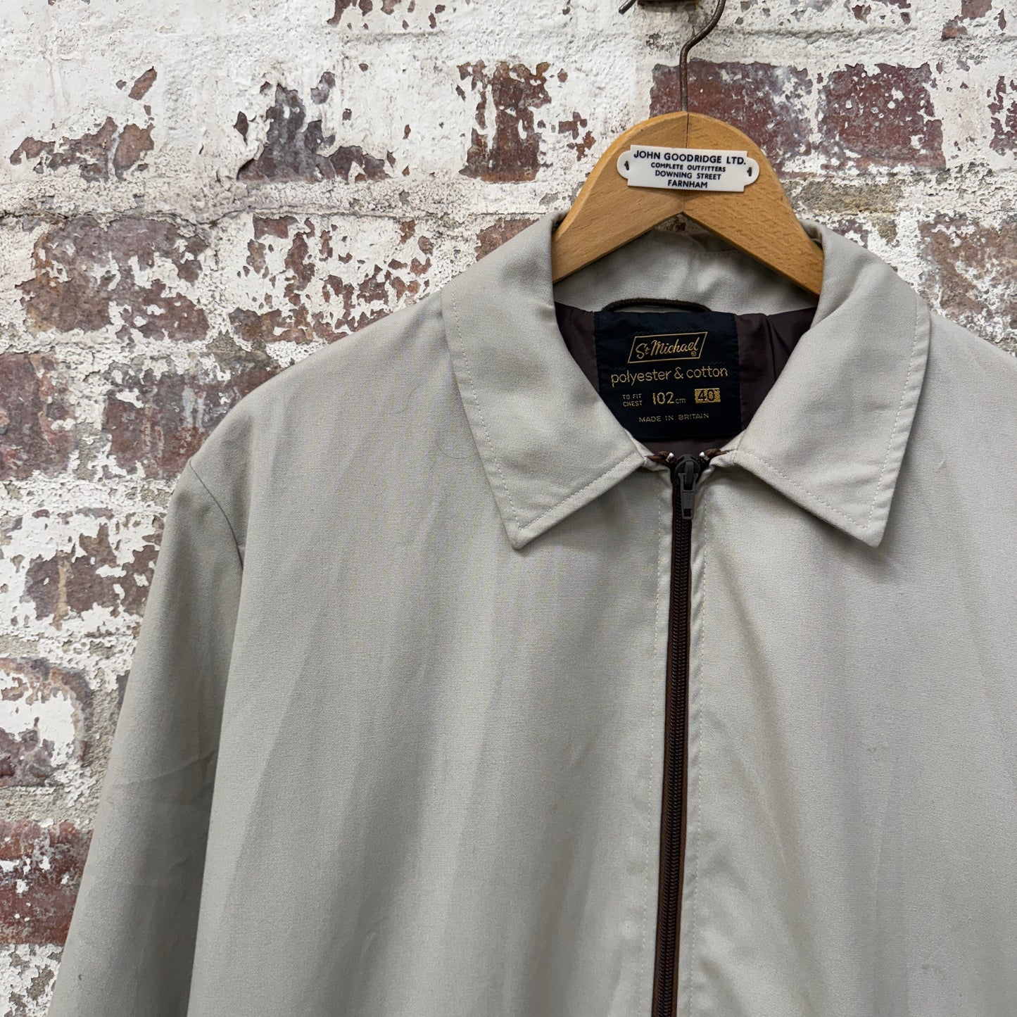 1980s Beige St Michaels Harrington Jacket