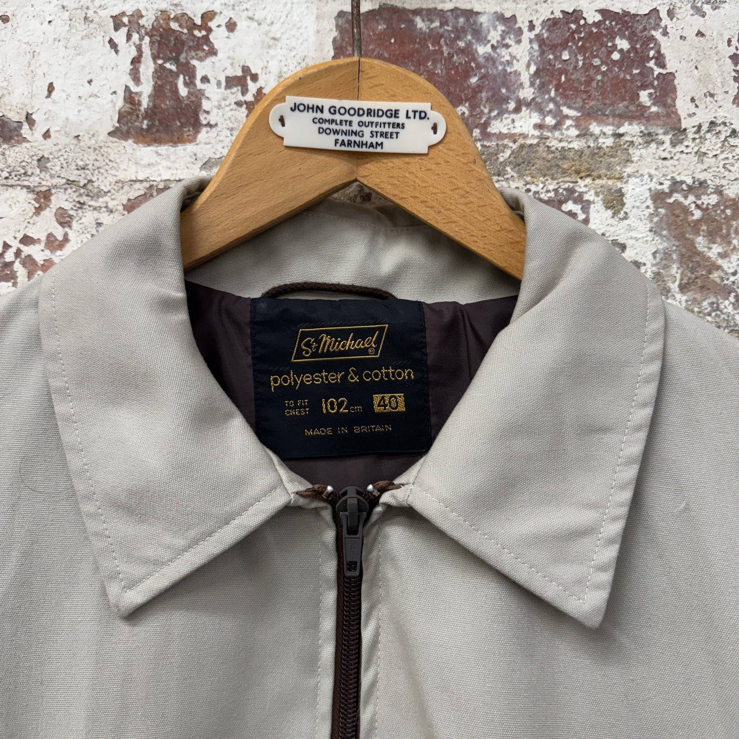 1980s Beige St Michaels Harrington Jacket