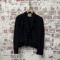 1980s Black Jaeger Crepe Blazer Jacket