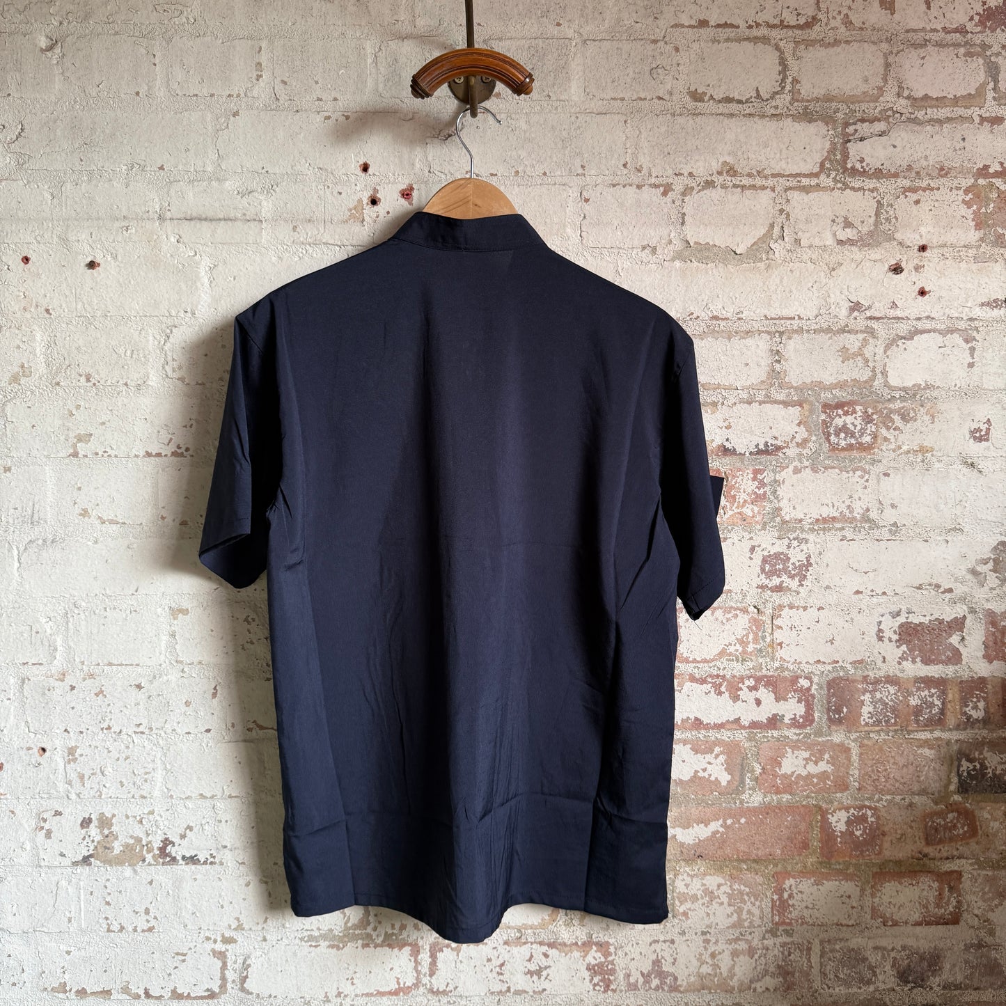 1980s Navy Chinese Embroidered Shirt
