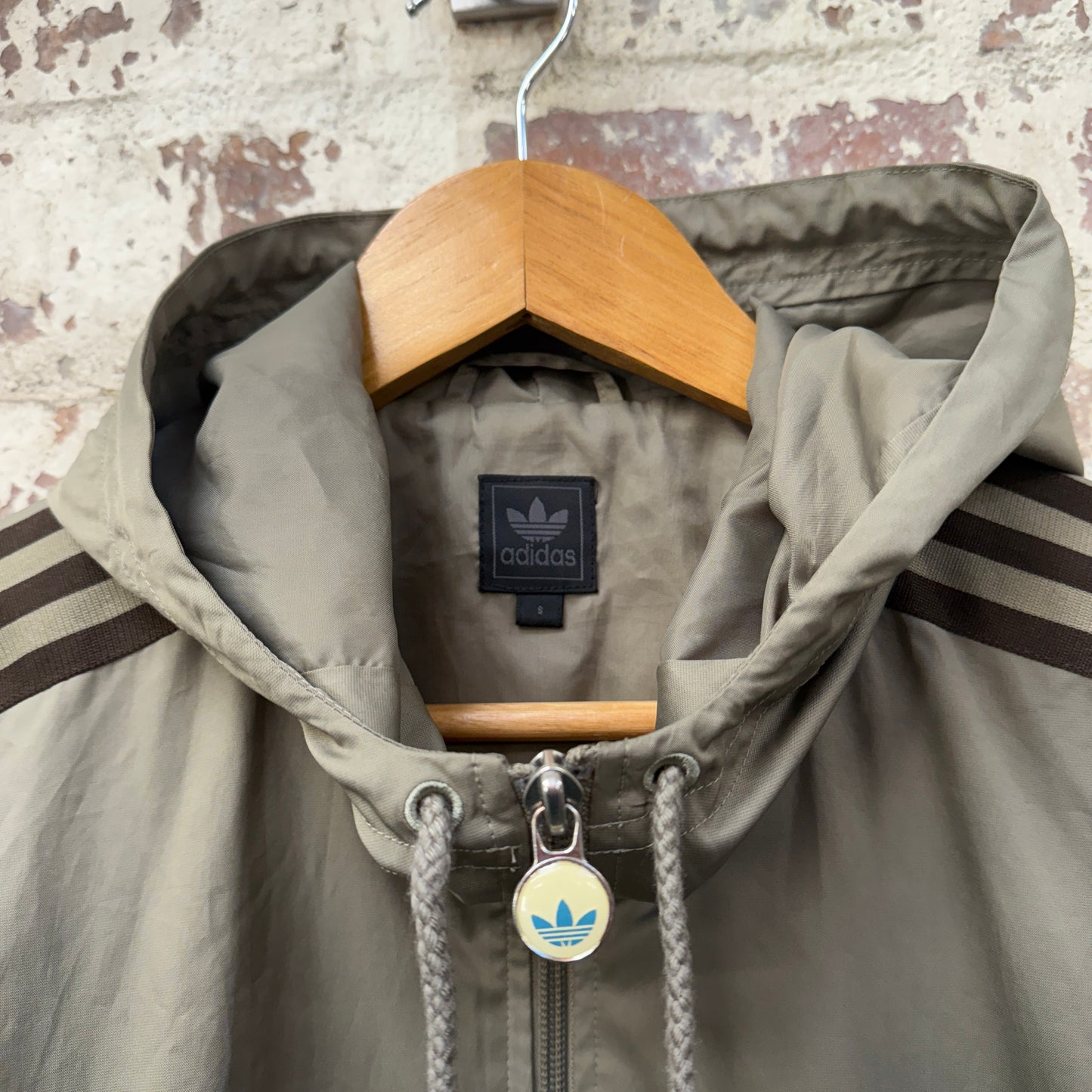 Vintage Olive Green Adidas Track Top Jacket