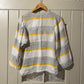 1970s Grey Linen Button Blouse Top