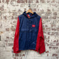 1980s Navy and Red Puma Pullover Jacket