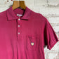 1970s Faded Red British Polo Shirt Top