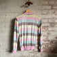 1980s Pink Striped Velvet Shirt