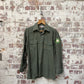 1970s Green Italian Shooting Button Up Shirt