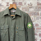 1970s Green Italian Shooting Button Up Shirt