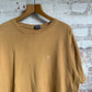 1990s Mustard Yellow Stussy T-Shirt Made In USA