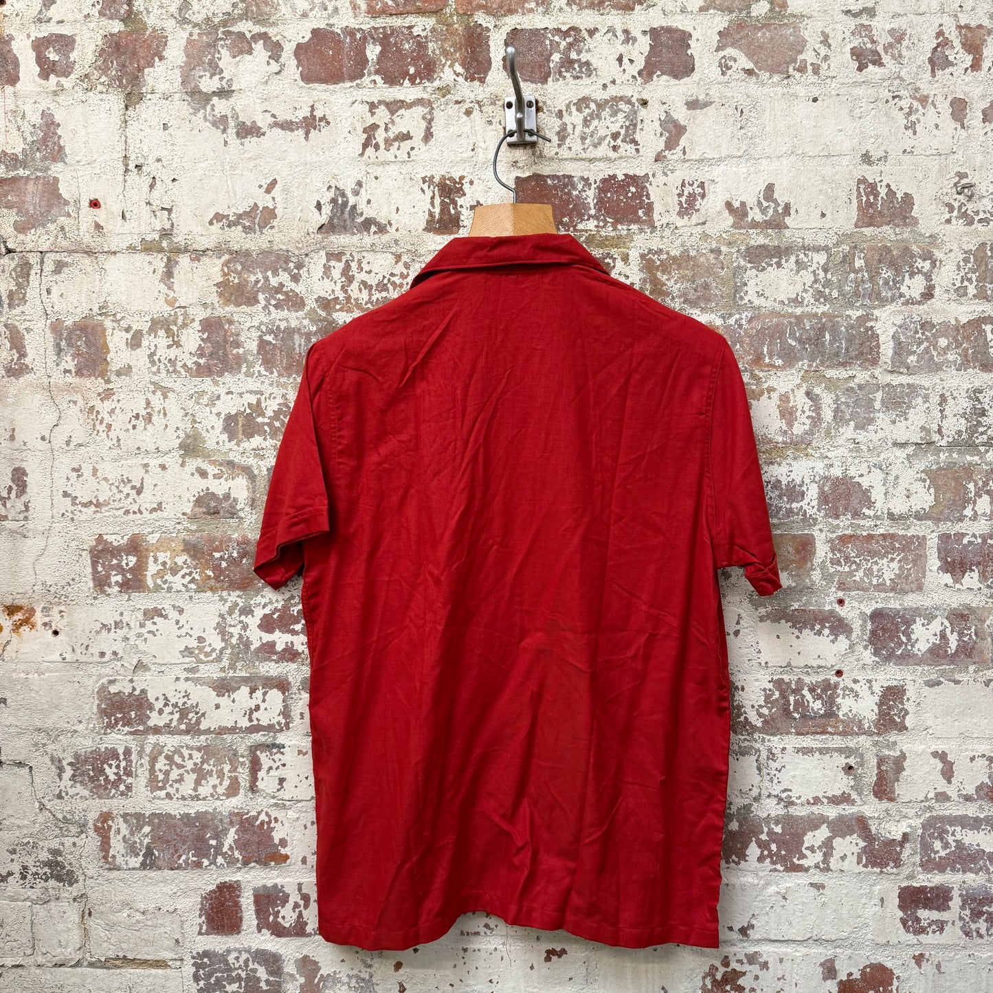 1960s British Rayon Button Up Leisure Shirt - Deadstock