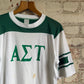 1970s White and Green Sports Graphic T-Shirt