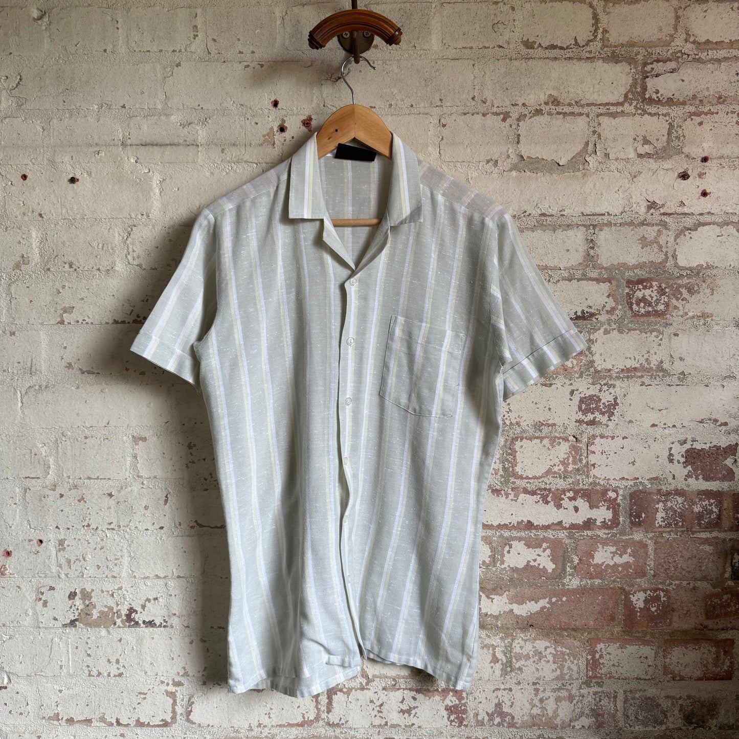 1970s Pastel Striped British 'Hodges' Shirt