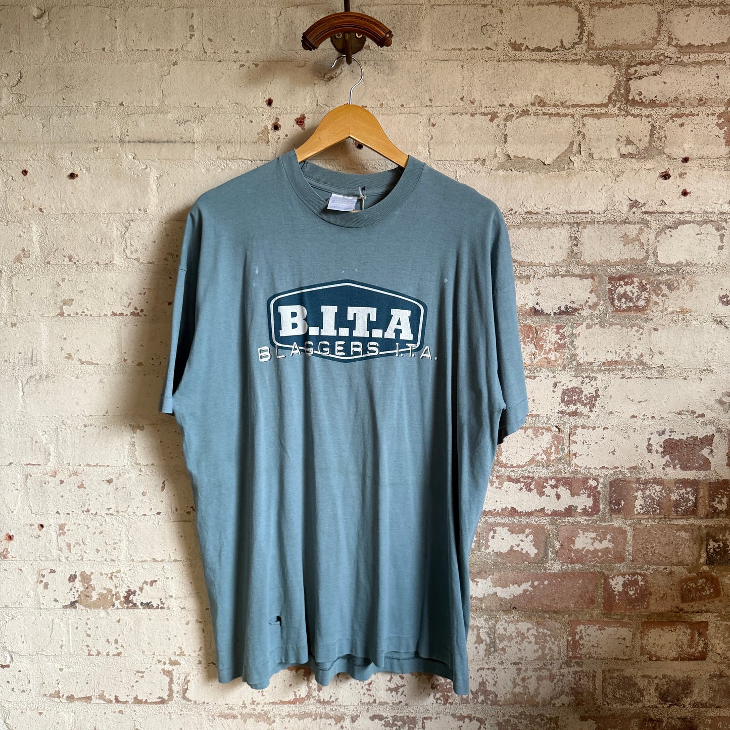 1990s Turquoise 'BITA' Band Graphic T-Shirt