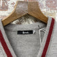 1980s Grey Harrods Knitted Tank Top Sweater Vest Jumper