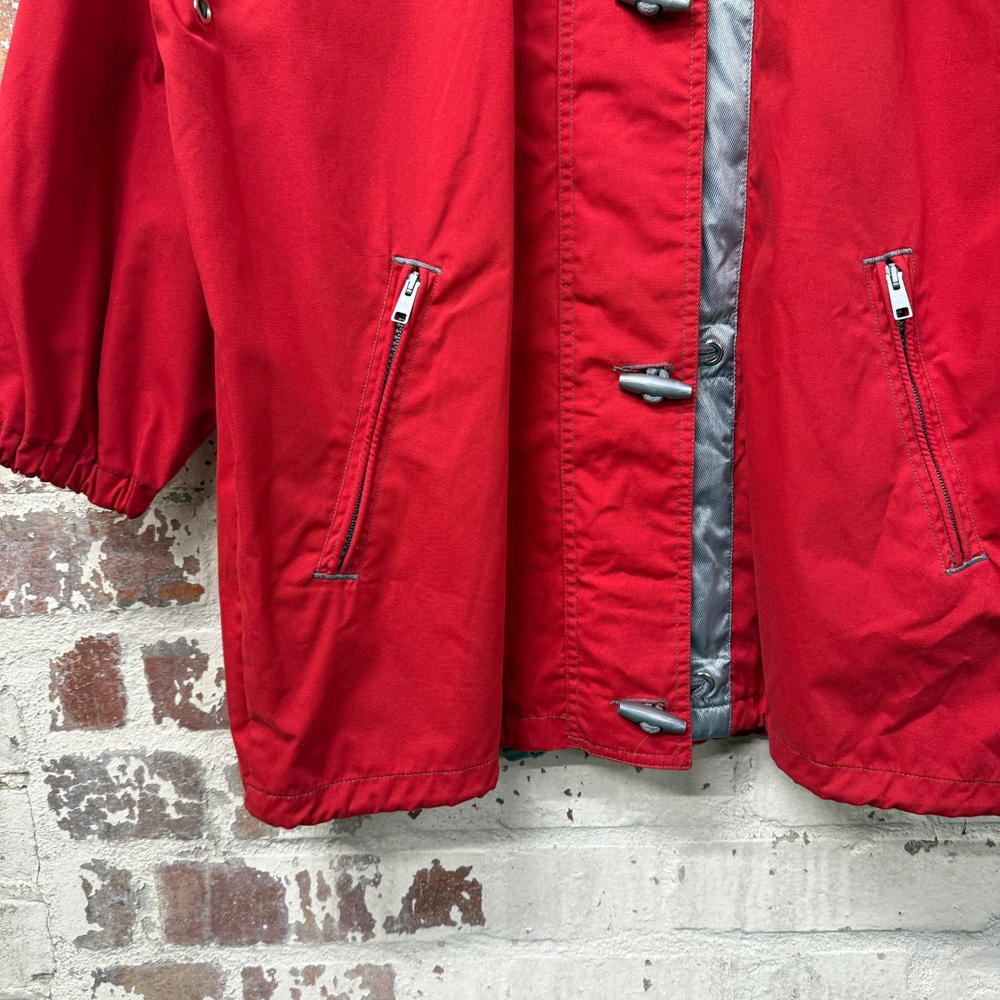 1980s Red Firemans Clip Jacket