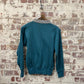 1960s Turquoise British Sweatshirt Jumper