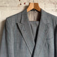 1970s Double Breasted Checkered Two Piece Suit