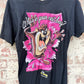 1990s Black Looney Tunes Crips Graphic T-Shirt