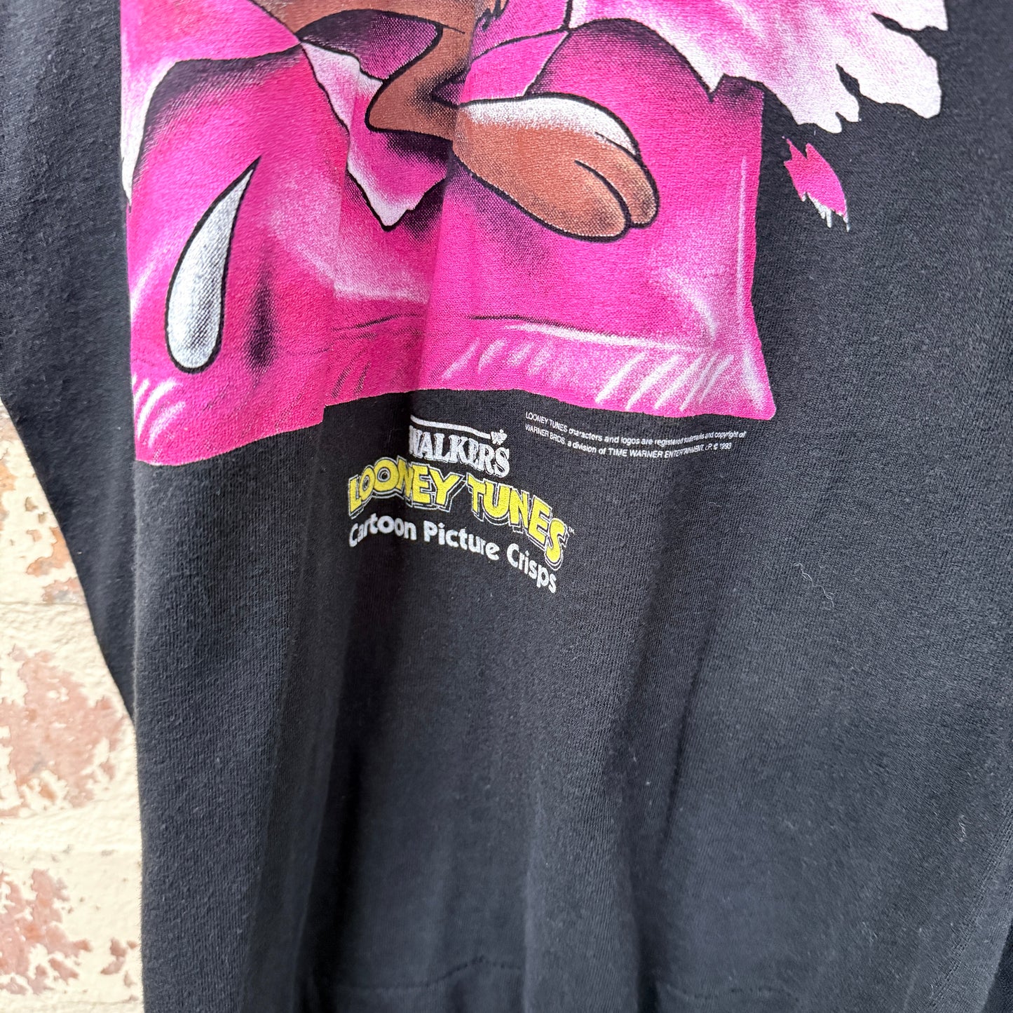 1990s Black Looney Tunes Crips Graphic T-Shirt