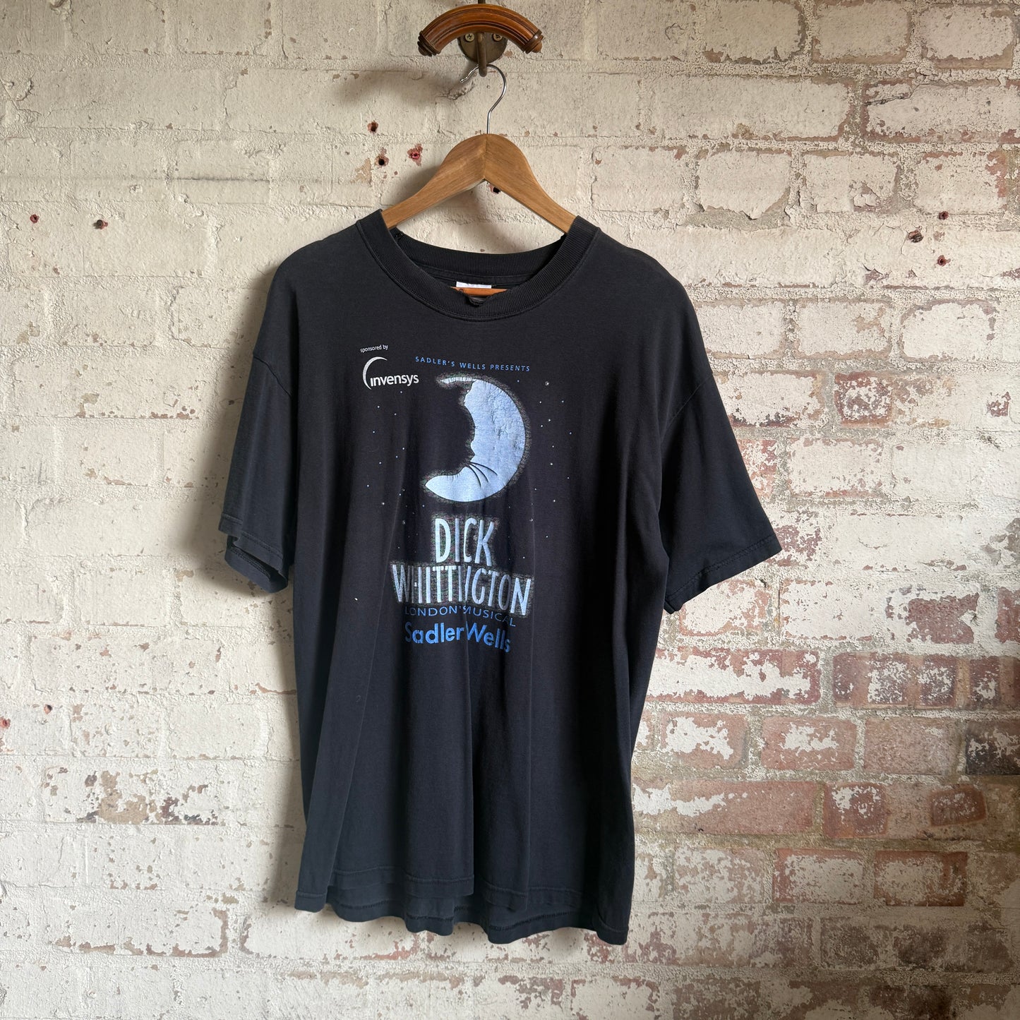 1990s Black Dick Wittington Graphic t-Shirt