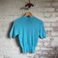 1940s British Baby Blue Zip Knitted Jumper