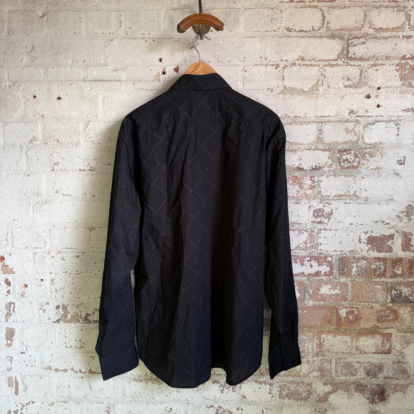 2000s Black Yves Saint Laurent All Over Shirt