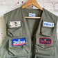 1980s Green Fishing Gilet Jacket