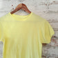 1970s Yellow Cotton Ringer Blank T-Shirt