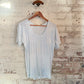 1970s Light Blue Blank Ringer T-Shirt