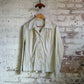 1970s Light Floral Button Shirt Blouse