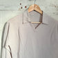 1960s Beige Wool Knitted Collared Jumper Shirt